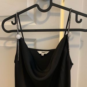 J.ING black satin mini dress